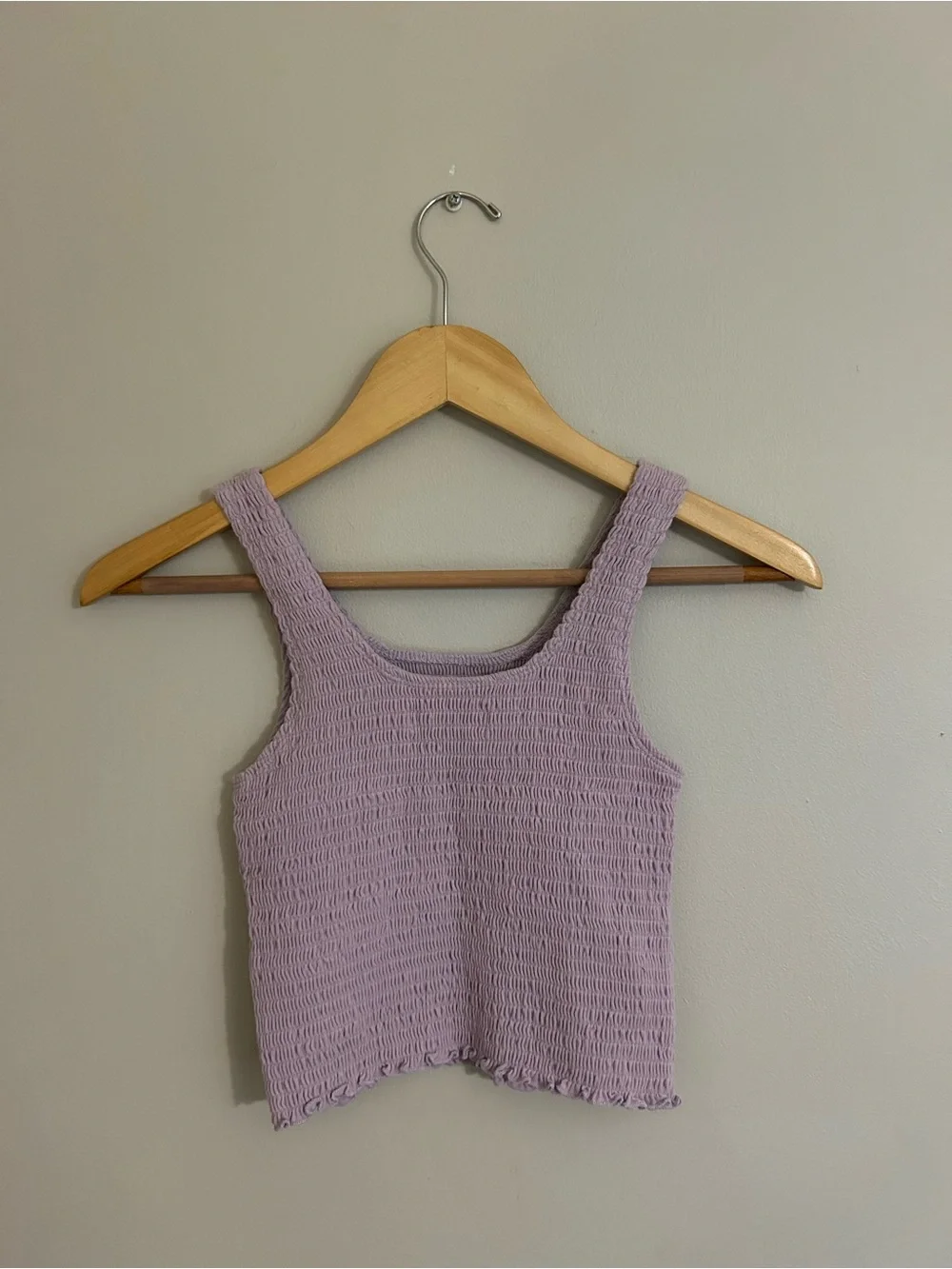 Hollister Lavender Smocked Tank